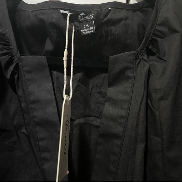 Cotton Black Tiered Smocked Summer Dress, NWT - Picture 9 of 11